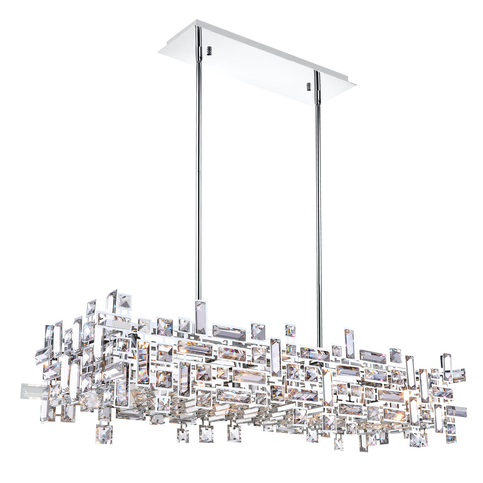 Arley 12 Light Chrome Island Chandelier
