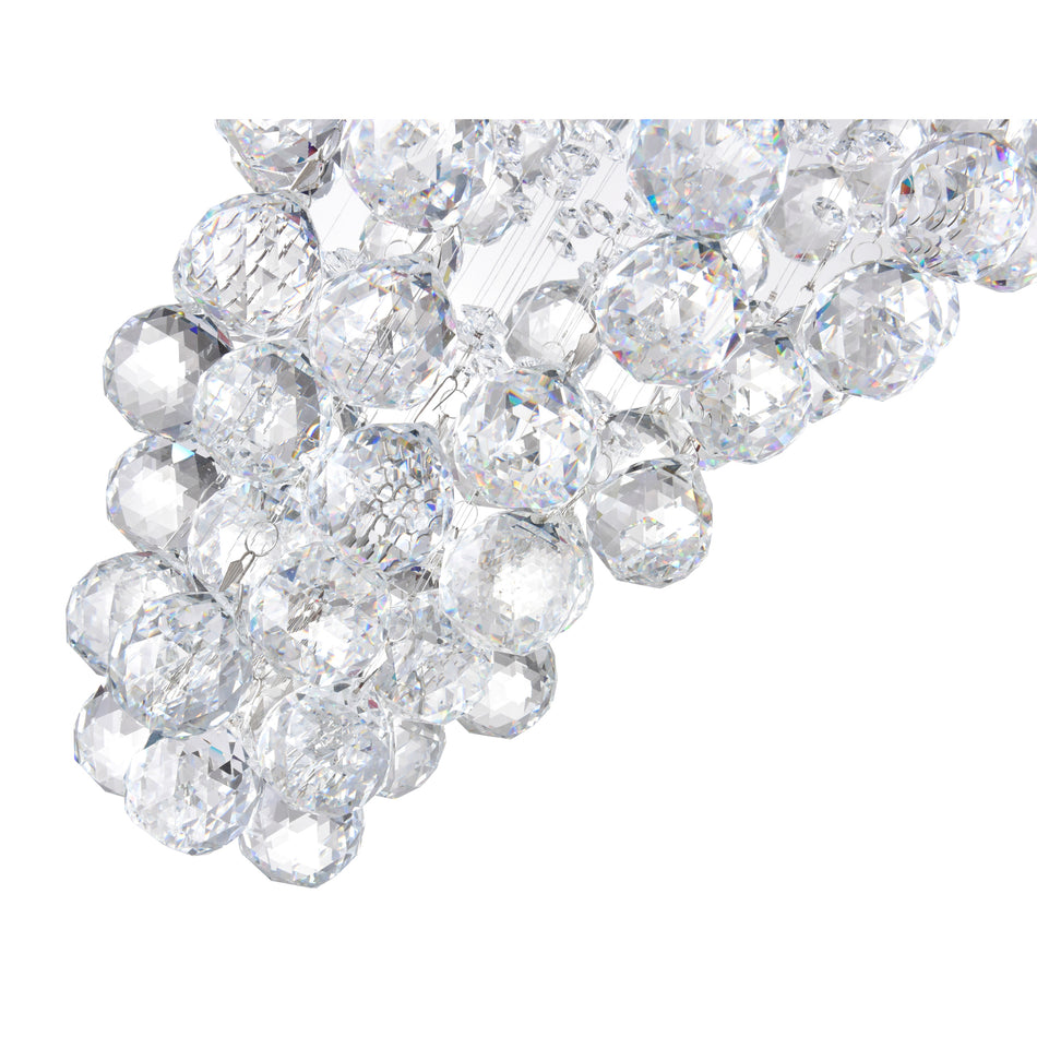 Twister 8 Light Flush Mount With Chrome Finish by CWI