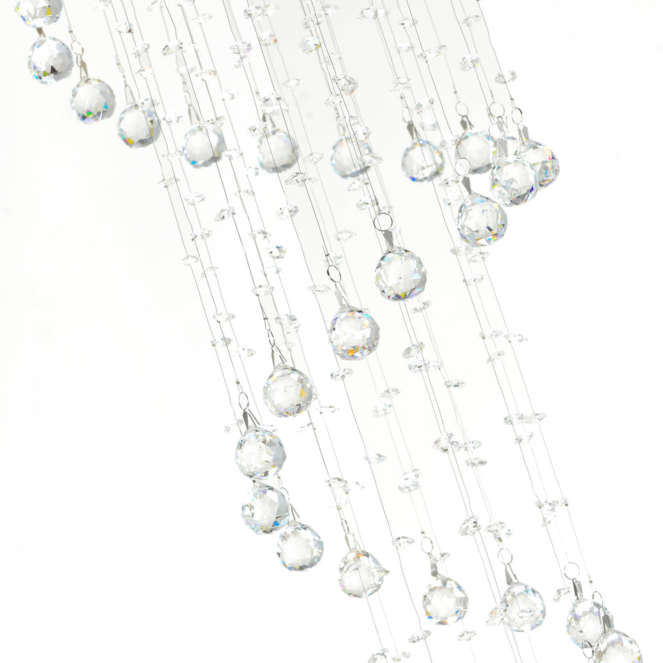 Spiral 5 Light Flush Mount With Chrome Finish by CWI