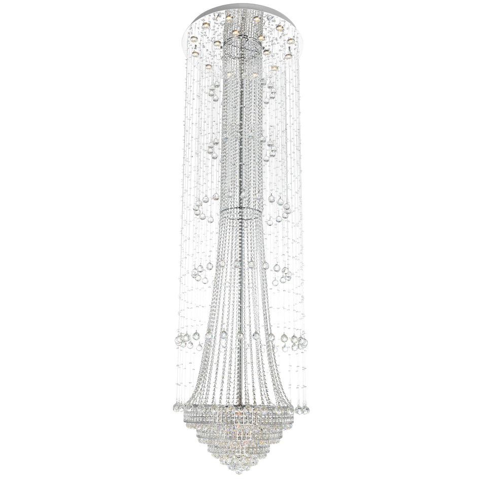 Hallway 32 Light Flush Mount With Chrome Finish