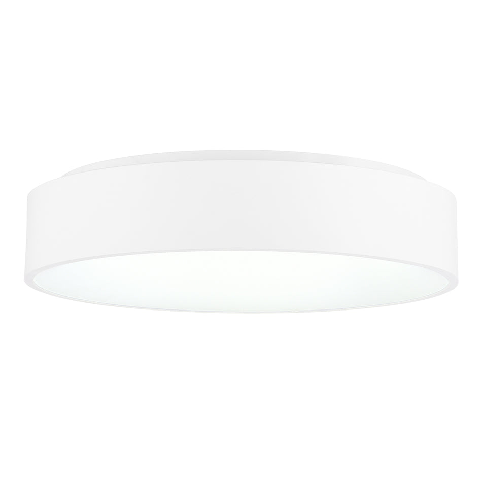 Arenal Integrated LED 18in White Flush Mount by CWI