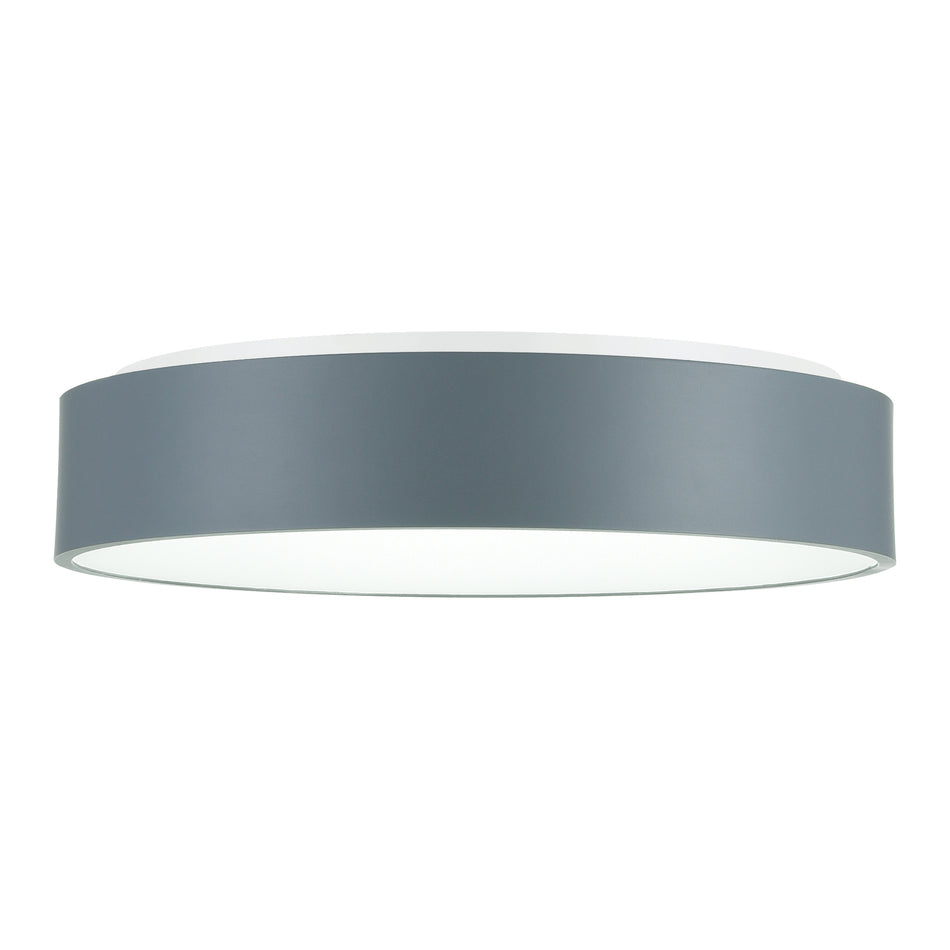 Arenal Integrated LED 18in Gray Flush Mount by CWI