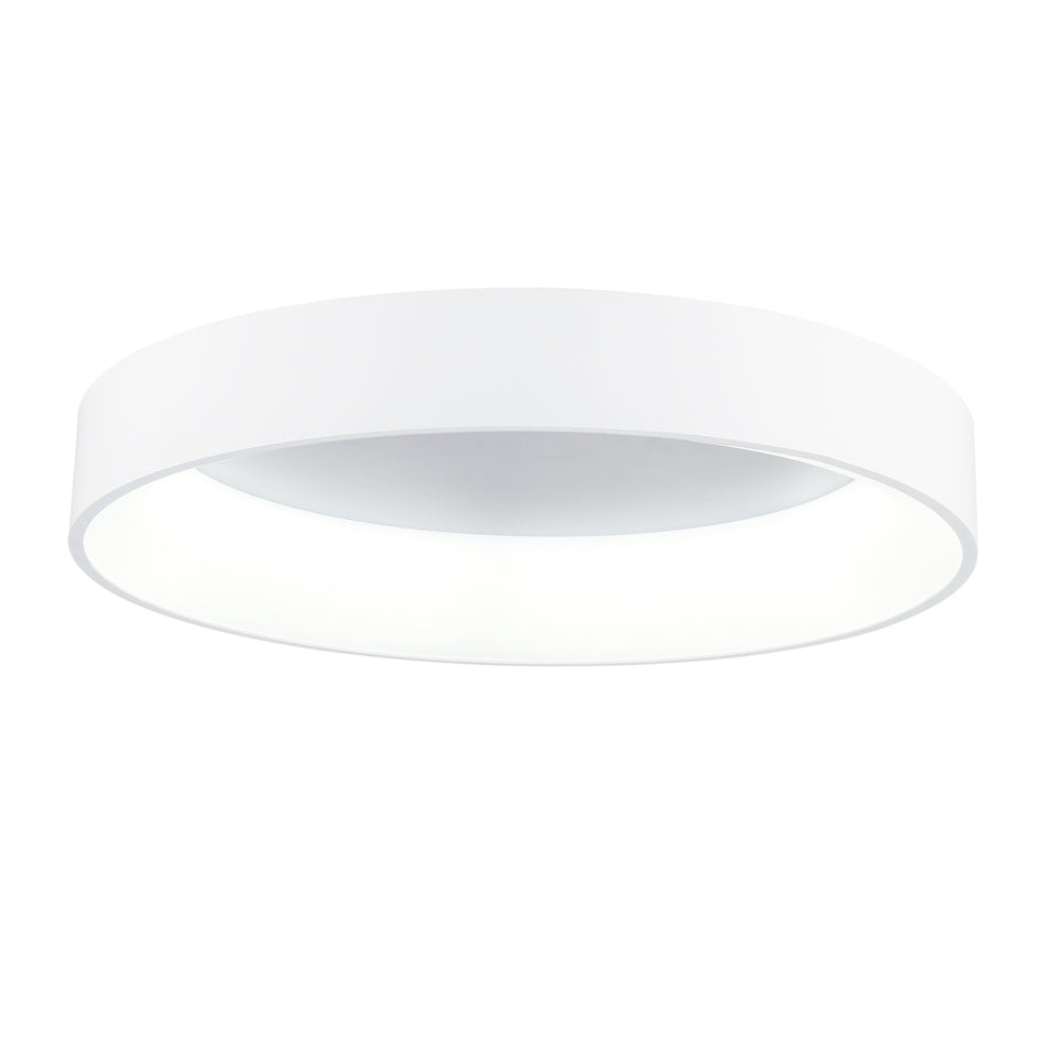 Arenal Integrated LED 24in White Flush Mount by CWI