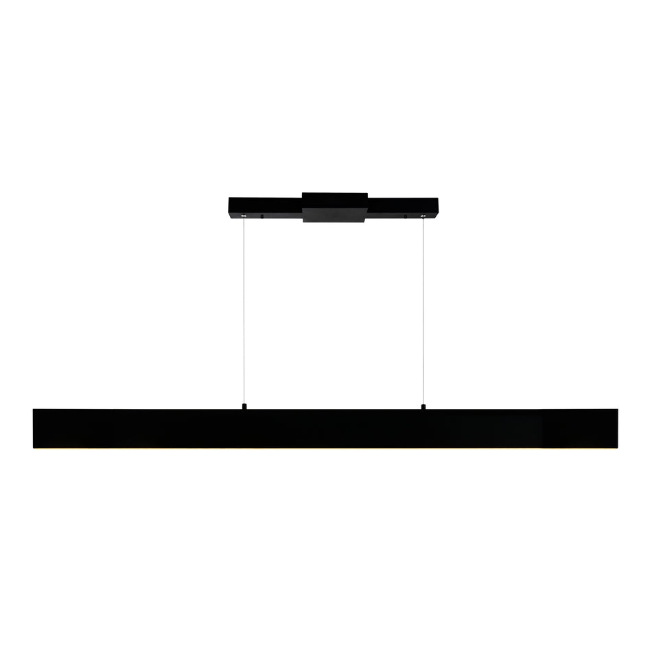 Krista Integrated LED 47in Satin Black Chandelier by CWI