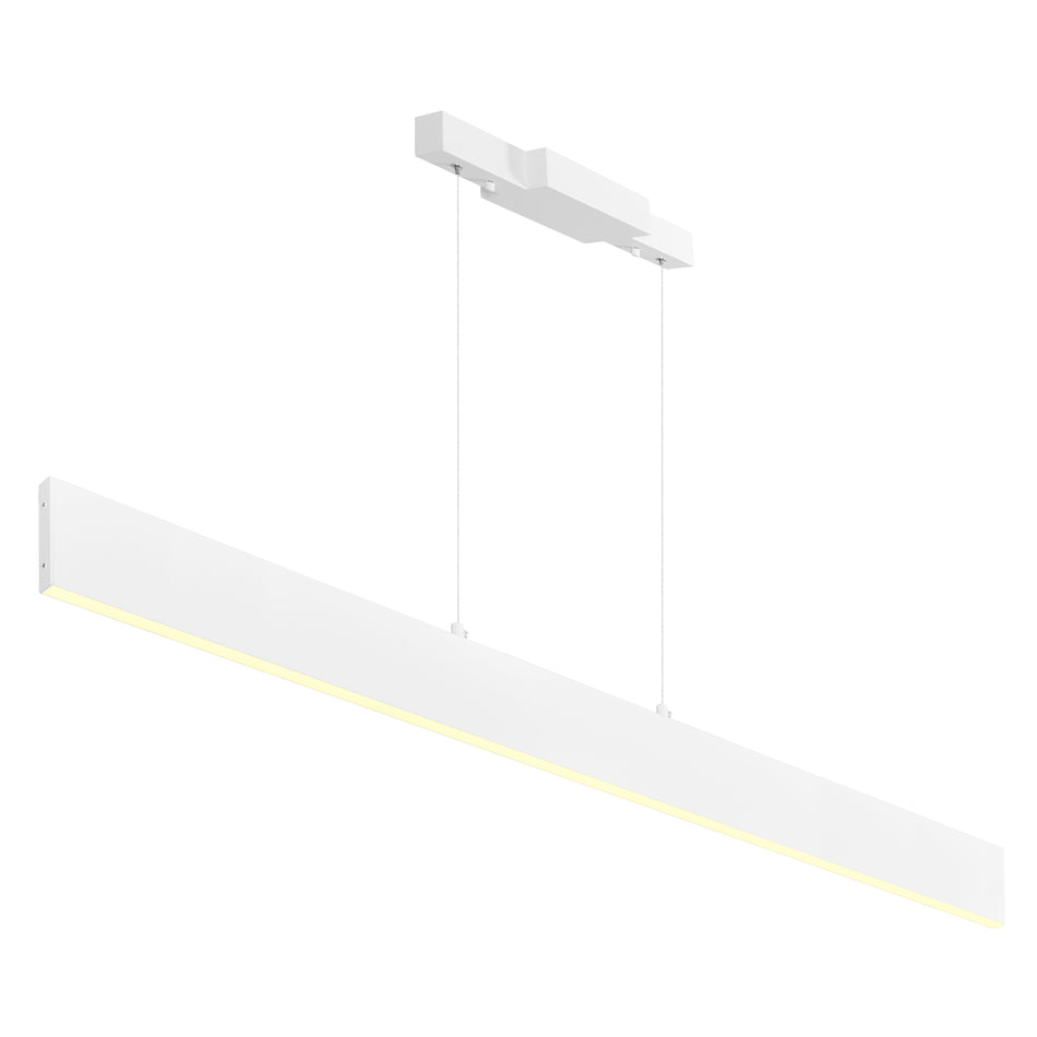 Krista Integrated LED 47in Satin White Chandelier