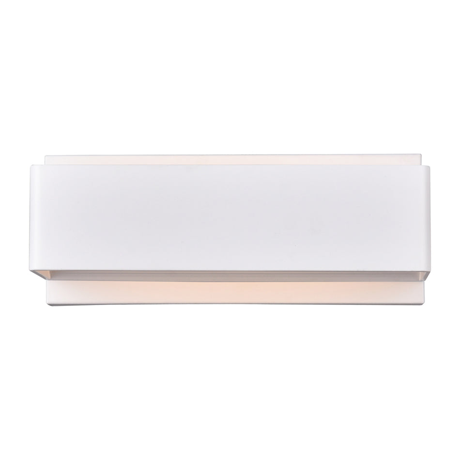 Lilliana Integrated LED 12in White Wall Sconce by CWI