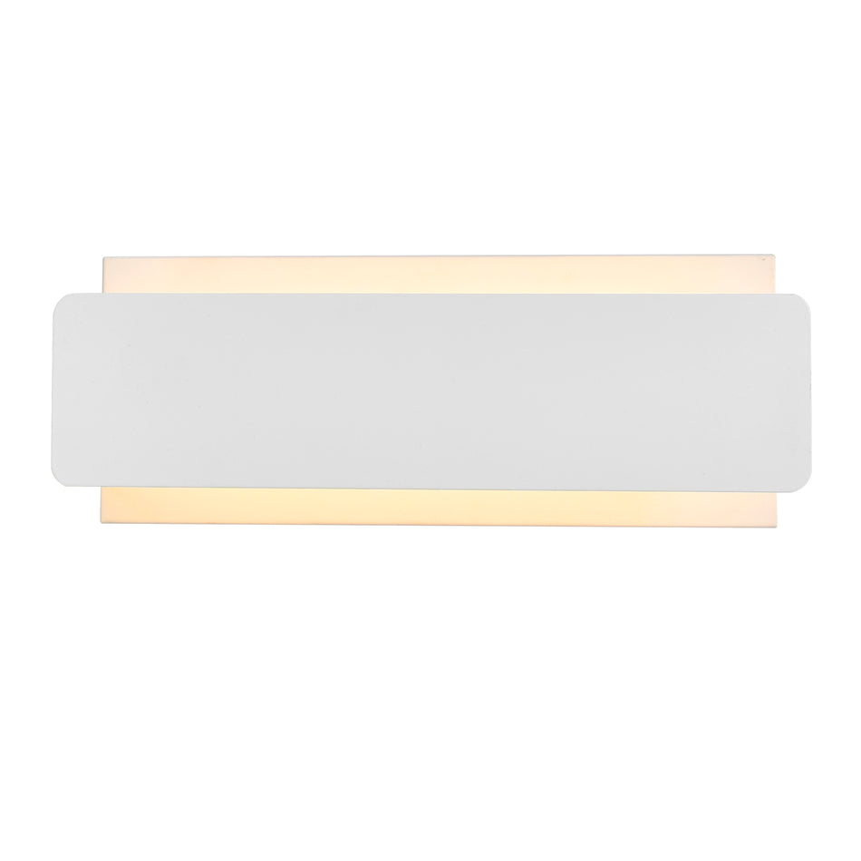 Lilliana Integrated LED 12in Adjustable White Wall Sconce by CWI