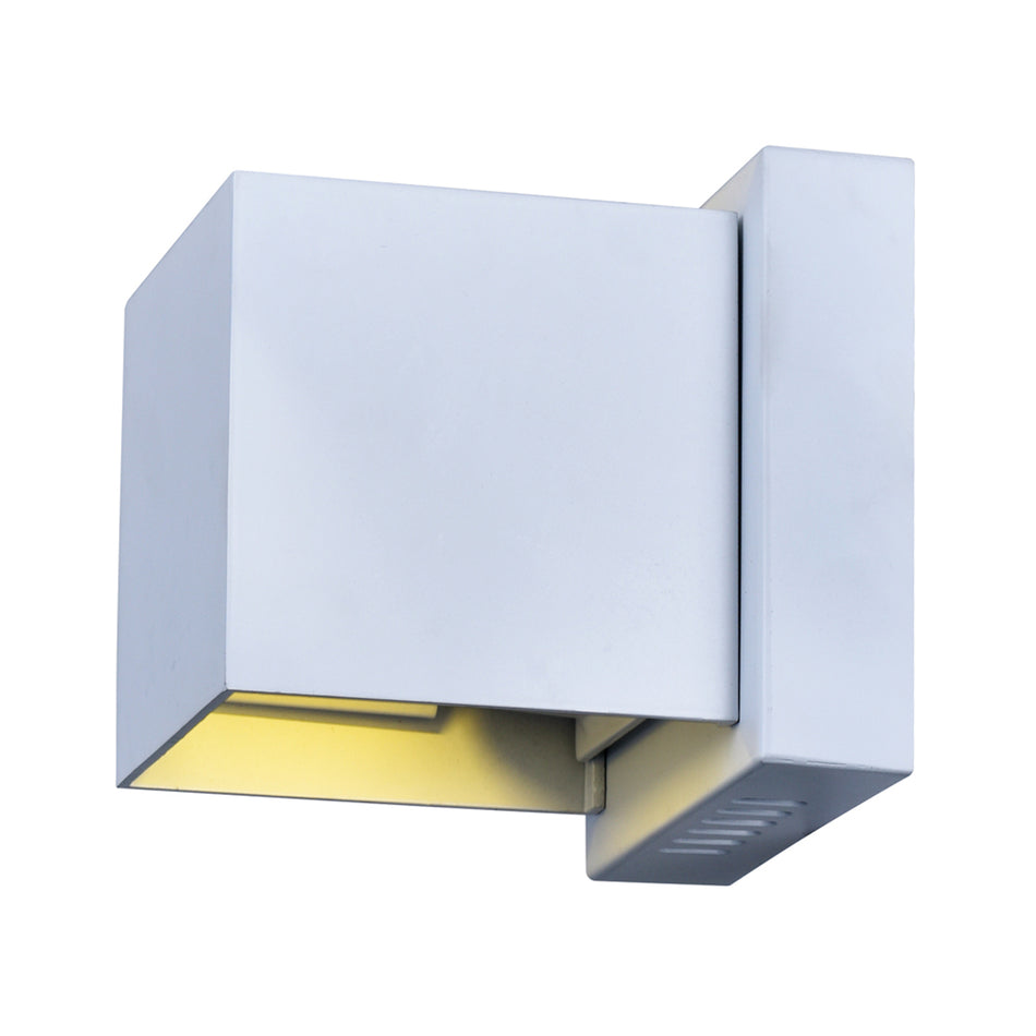 Lilliana Integrated LED Sqaure White Wall Sconce by CWI