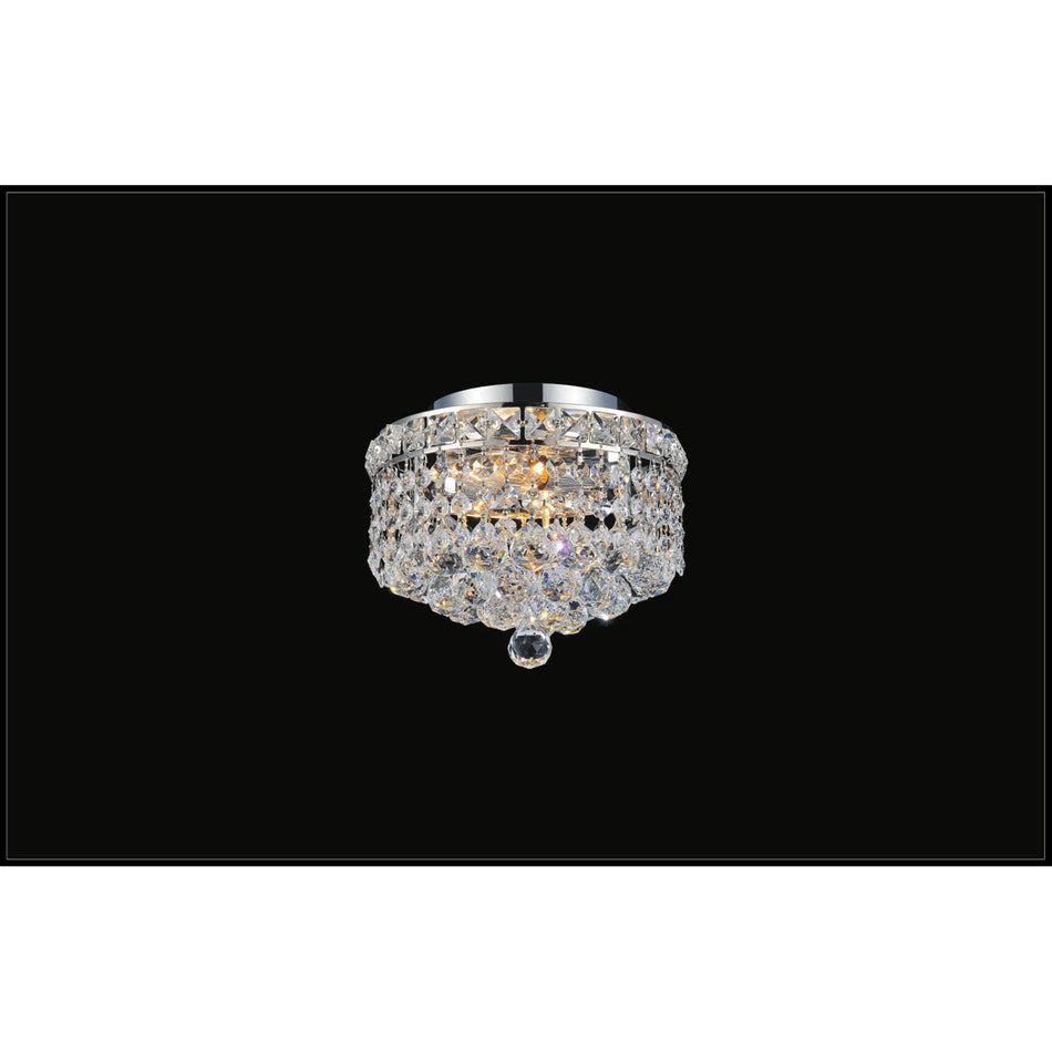 Luminous 2 Light 10in Chrome Flush Mount