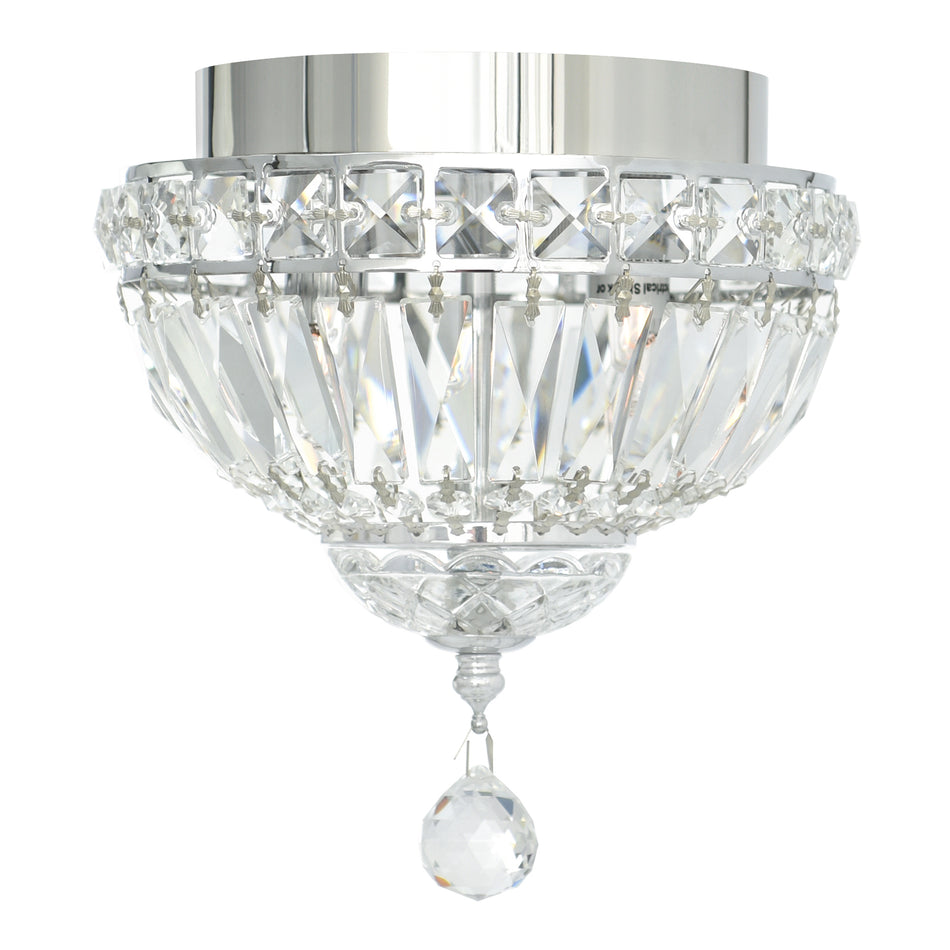 Stefania 2 Light Chrome Flush Mount