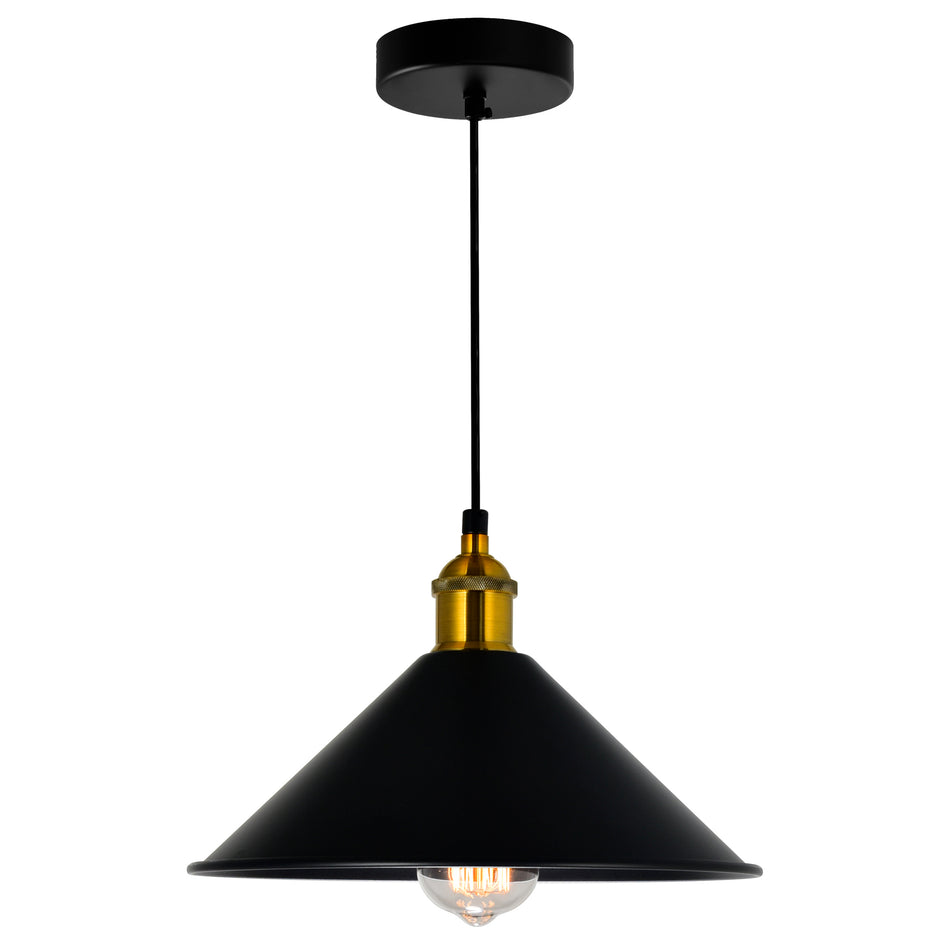 Brave 1 Light 10in Black Mini Pendant