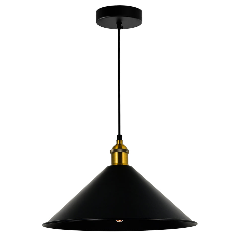 Brave 1 Light 14in Black Mini Pendant