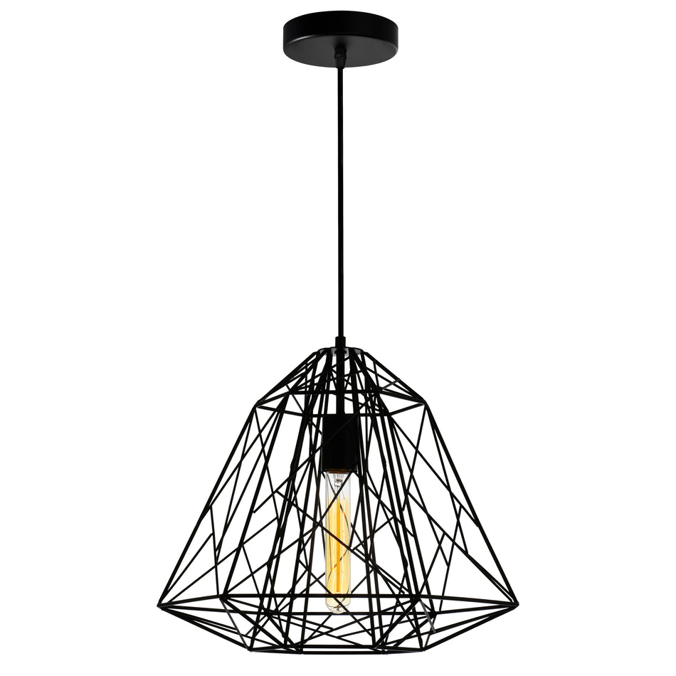 Bagheera 1 Light Black Down Pendant