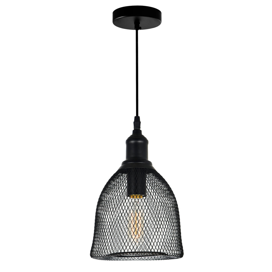 Drea 1 Light Black Down Mini Pendant