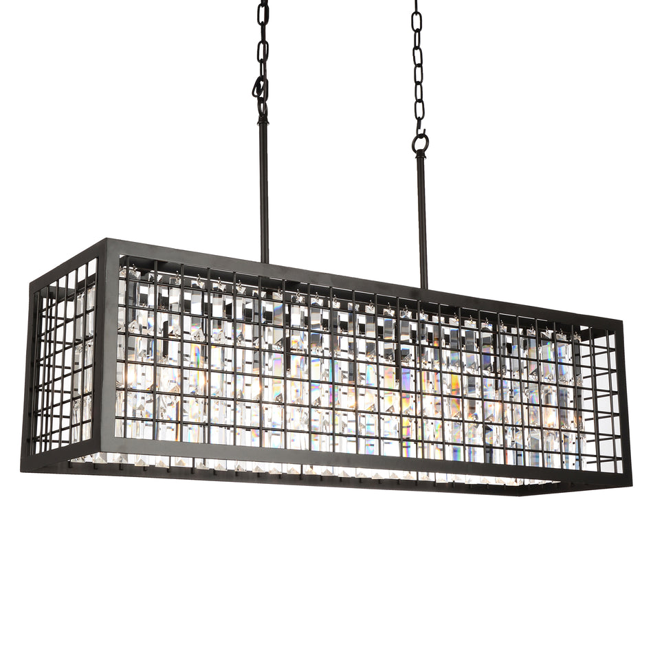 Meghna 4 Light Down Chandelier With Brown Finish by CWI