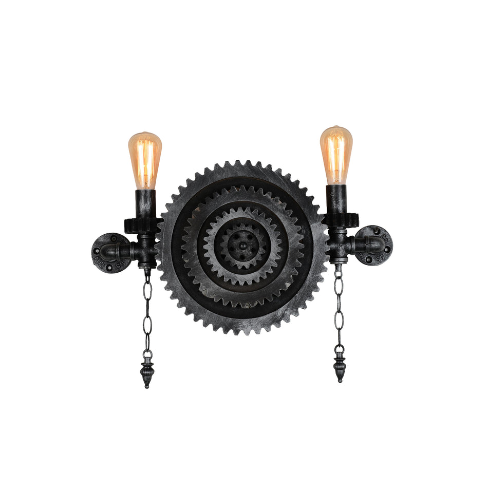 Soto 2 Light Wall Sconce With Gray Finish