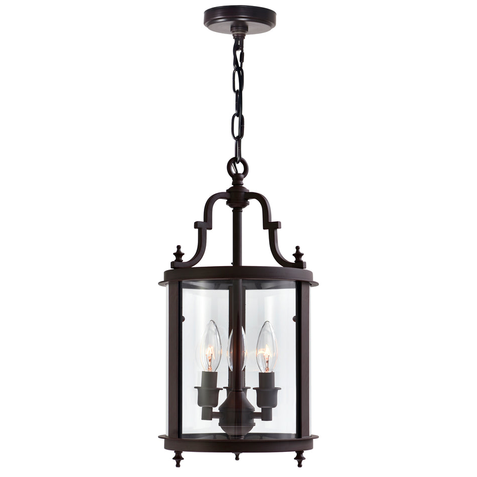 Desire 3 Light Oil Rubbed Bronze Drum Shade Mini Pendant