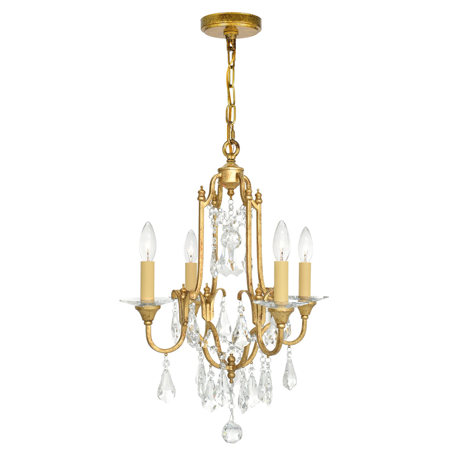 Electra 4 Light 17in Oxidized Bronze Chandelier