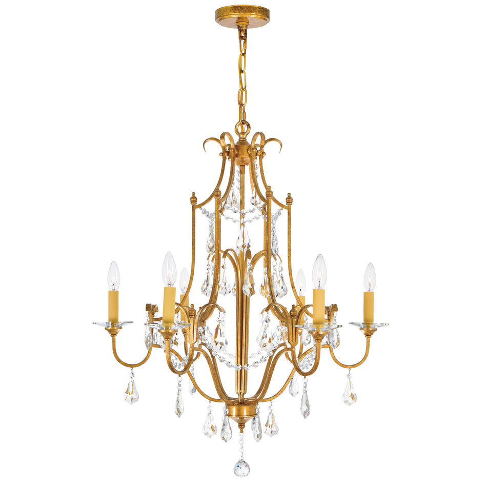 Electra 6 Light 28in Oxidized Bronze Chandelier