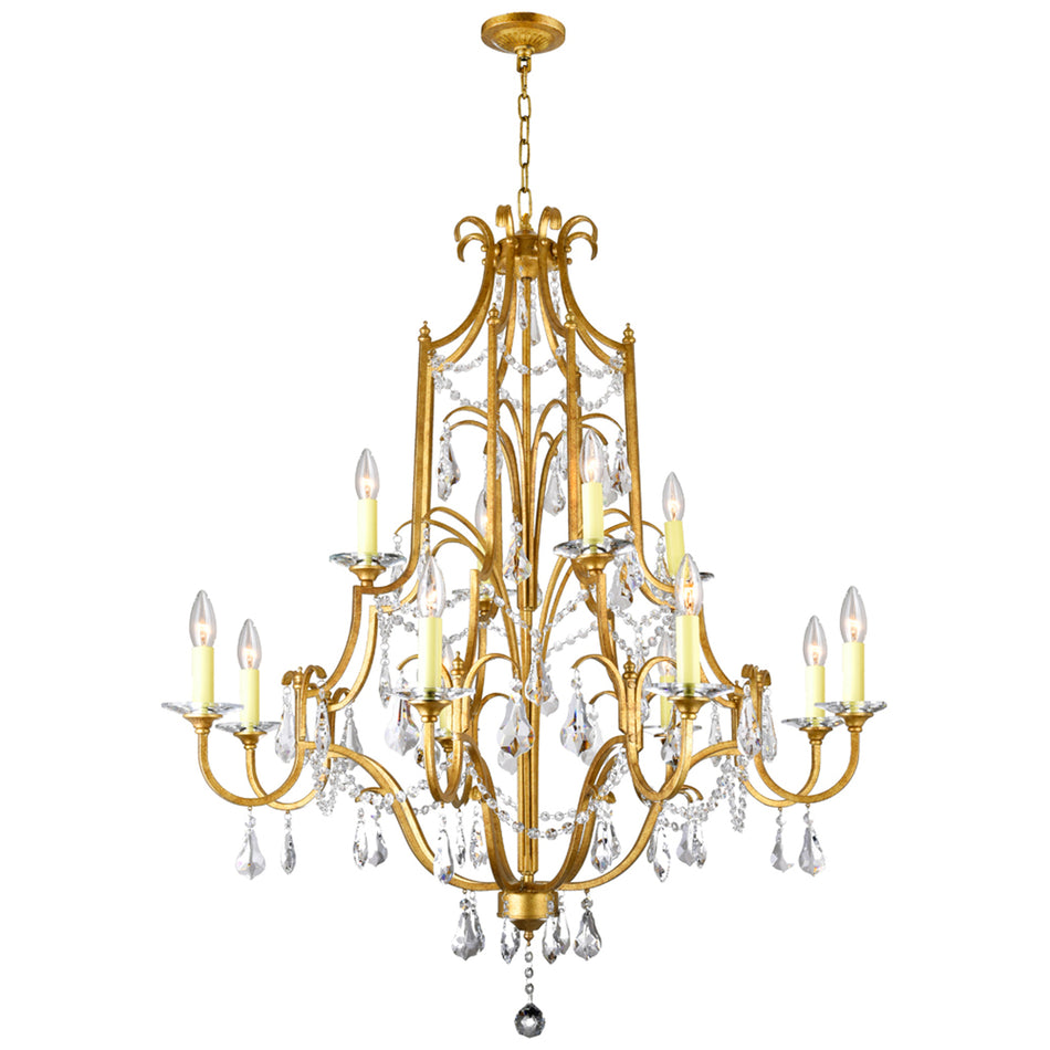 Electra 12 Light 37in Oxidized Bronze Chandelier