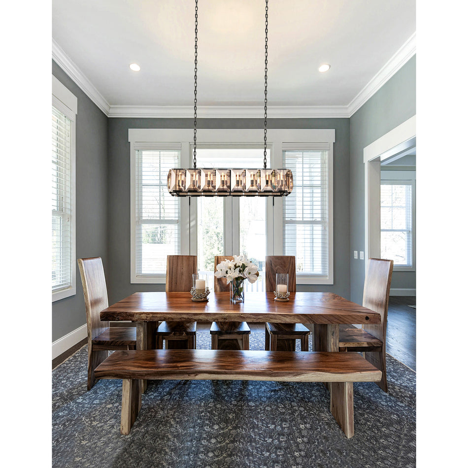 Jacquet 12 Light Chandelier With Black Finish by CWI