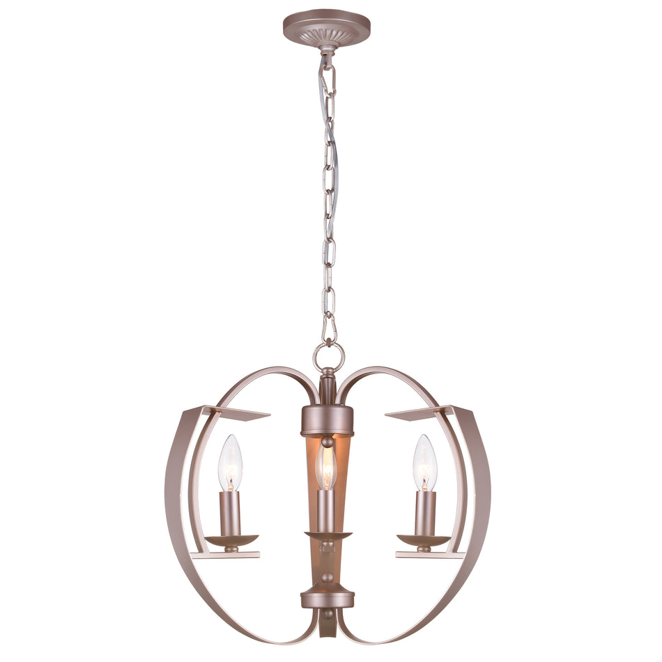 Verbena 3 Light Chandelier With Pewter Finish
