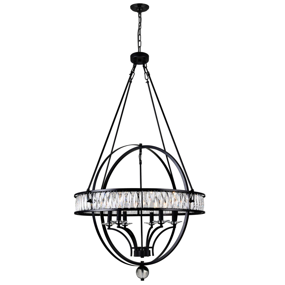 Arkansas 6 Light Black Chandelier
