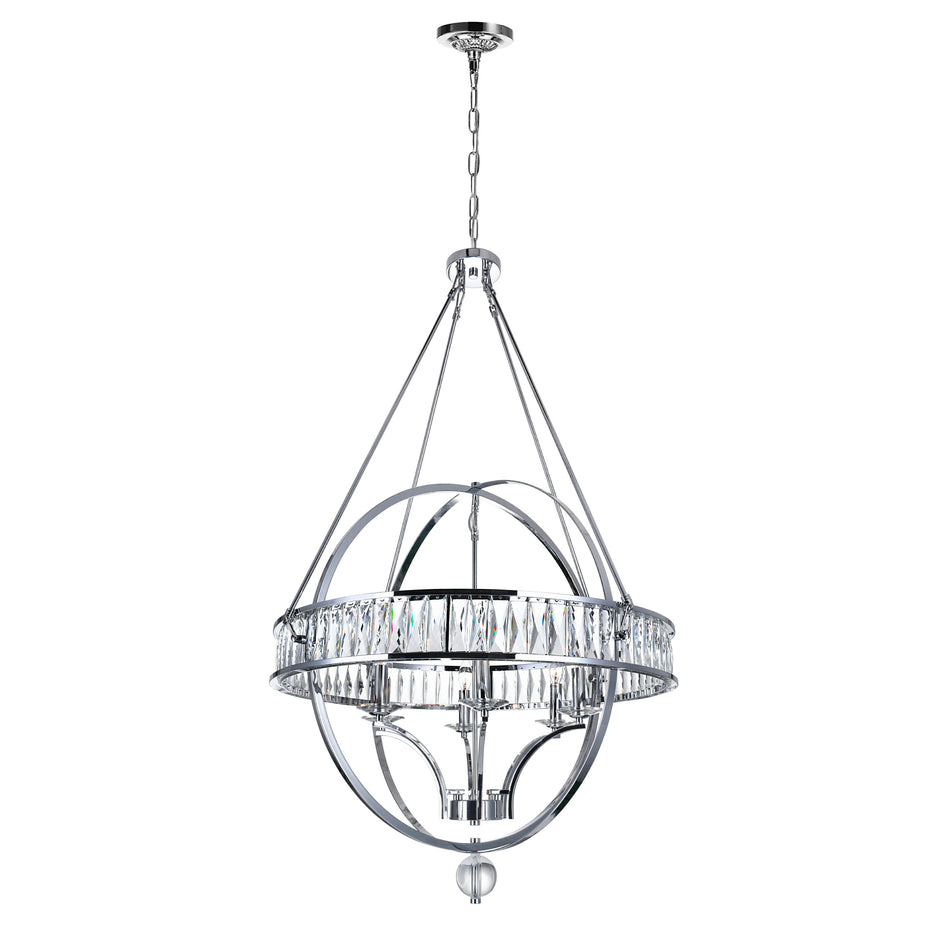 Arkansas 6 Light Chrome Chandelier