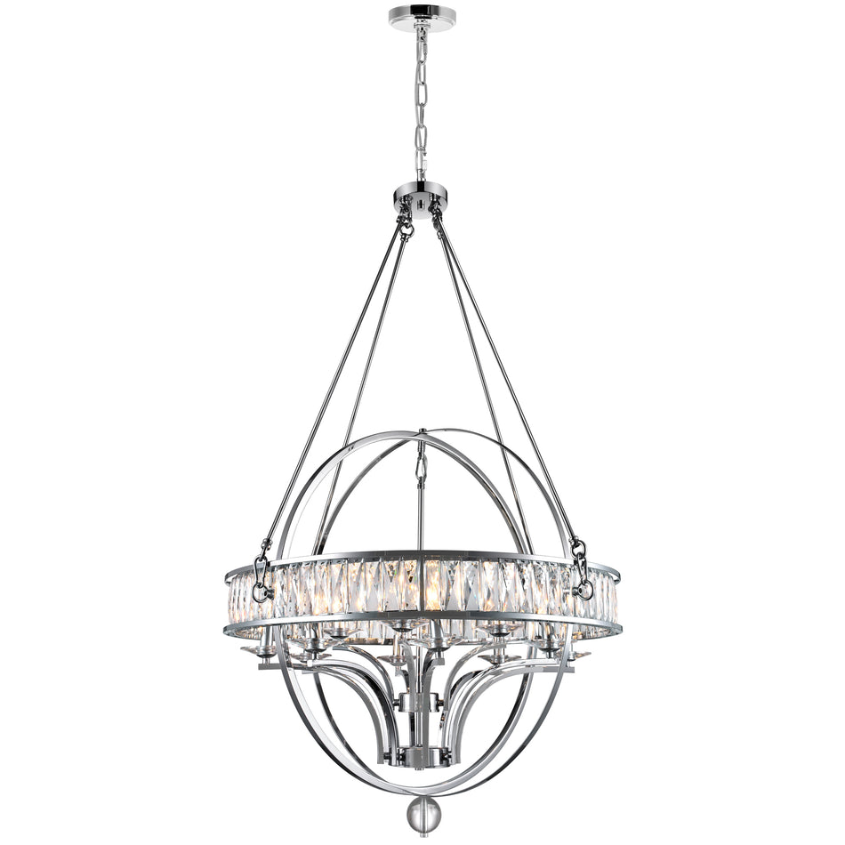 Arkansas 12 Light Chrome Chandelier
