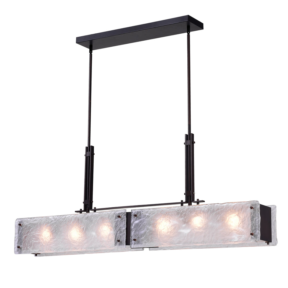 Assunta 6 Light Chandelier With Black Finish