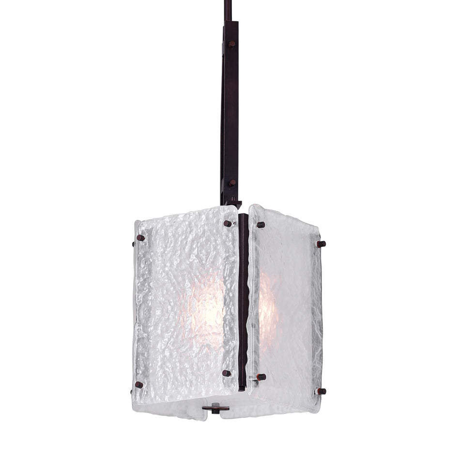 Assunta 1 Light Pendant With Black Finish by CWI