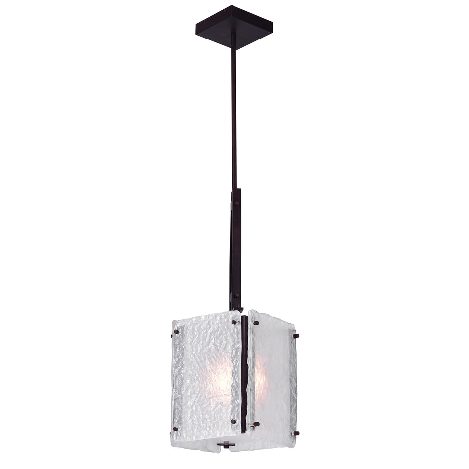 Assunta 1 Light Pendant With Black Finish
