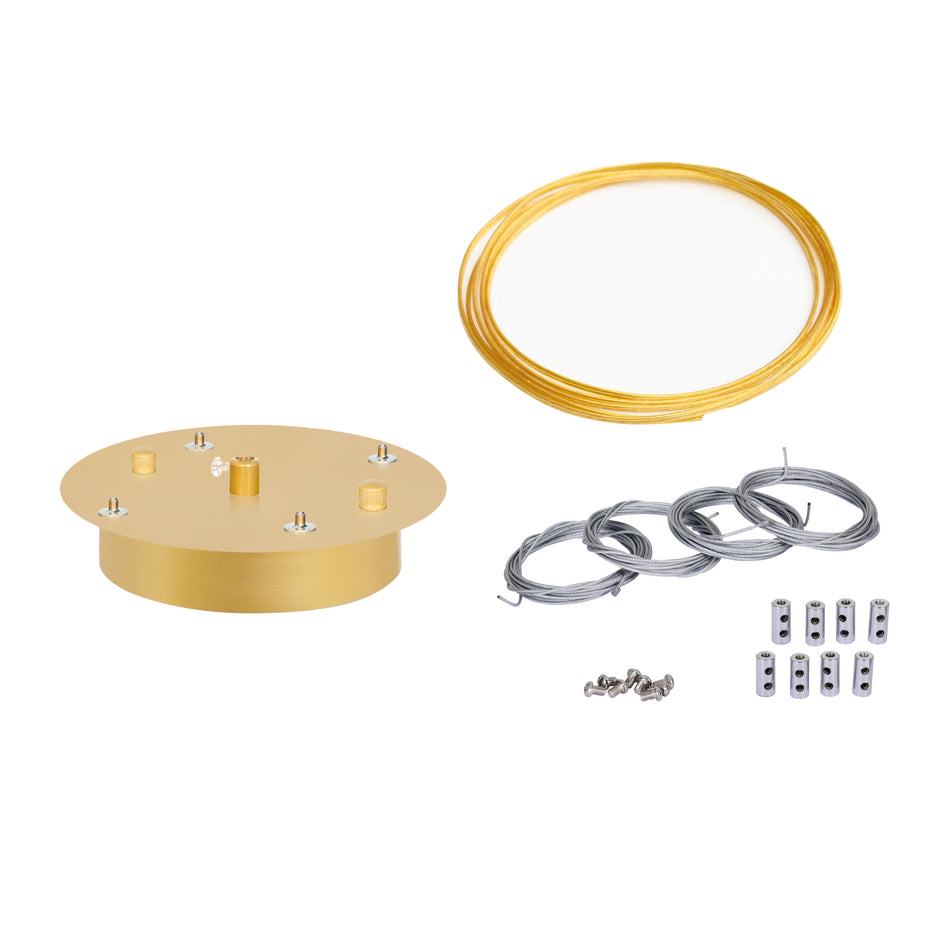 Satin Gold Round Suspension Kit by CWI