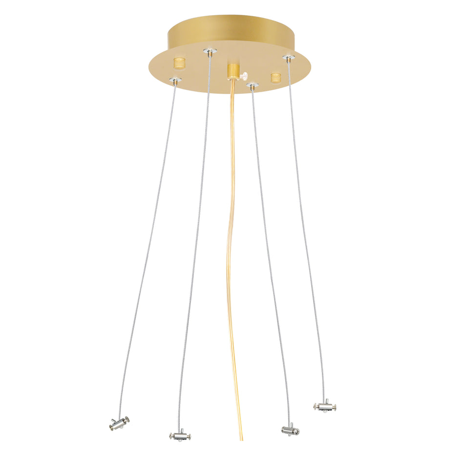 Satin Gold Round Suspension Kit