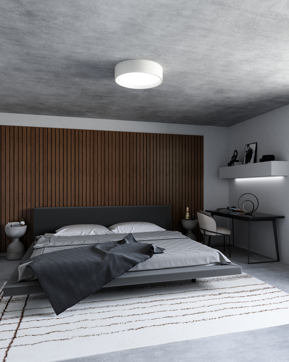 Dalton 20-in White LED Flush Mount by KUZCO