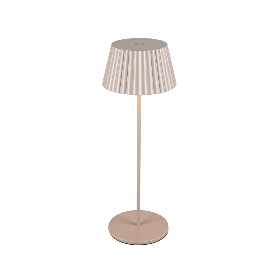 Dario 5-in Moonstone Gray LED Table Lamp by KUZCO