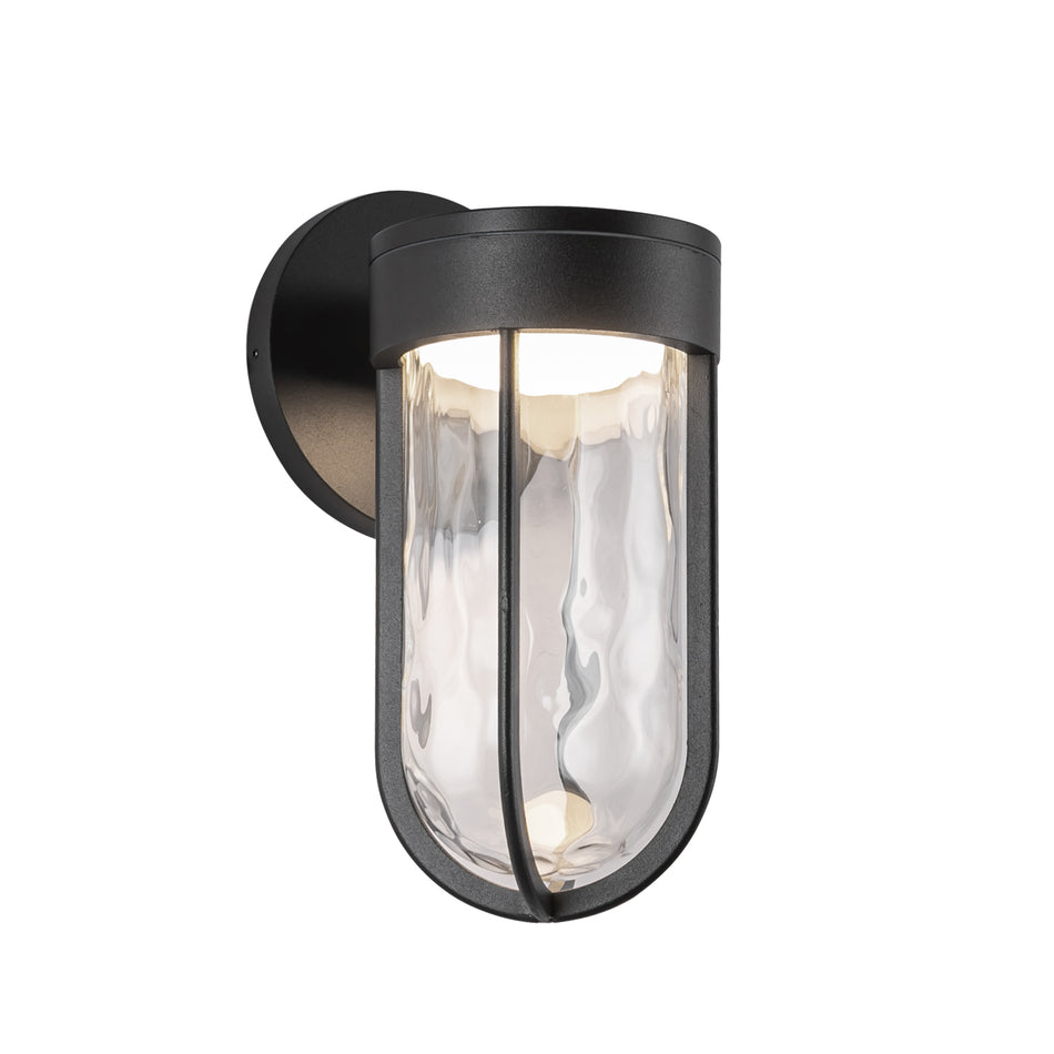 Davy 11-in Black LED Exterior Wall Sconce by KUZCO