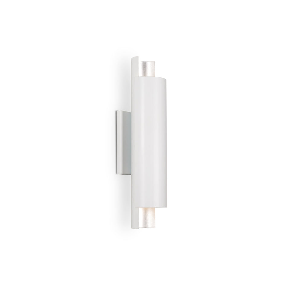 Dela 16-in White/Silver LED Wall Sconce