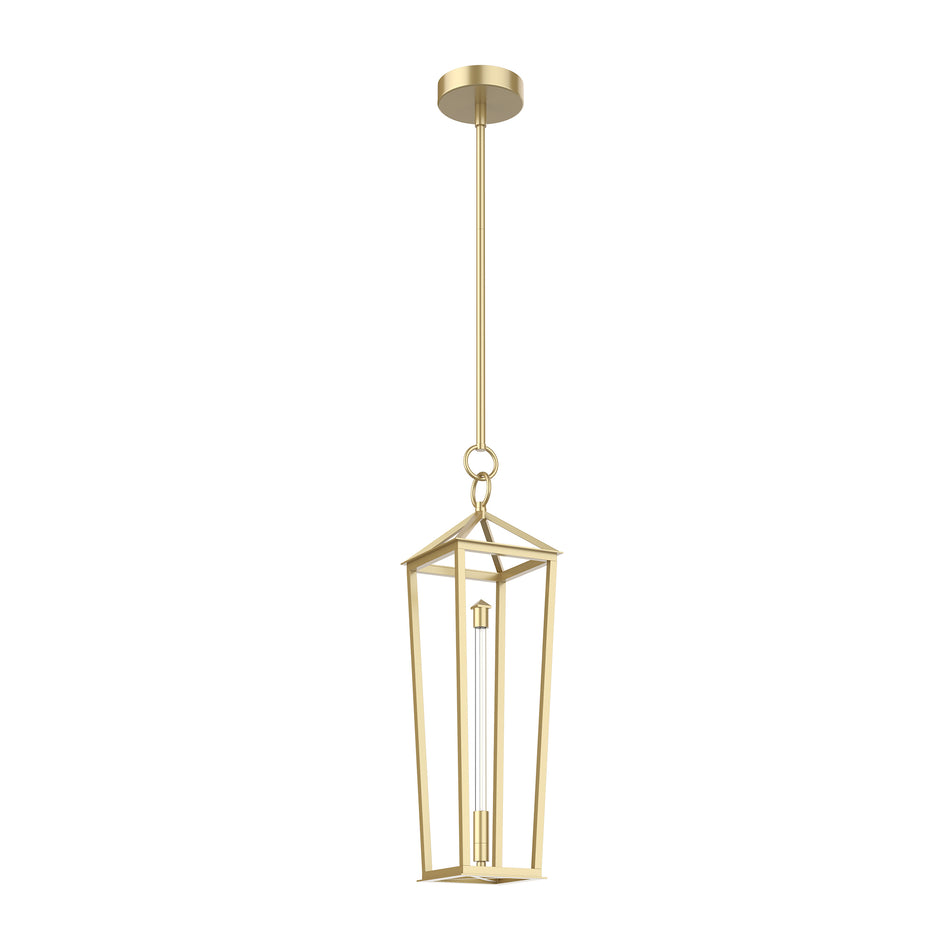 Delphine 20-in Natural Brass LED Pendant