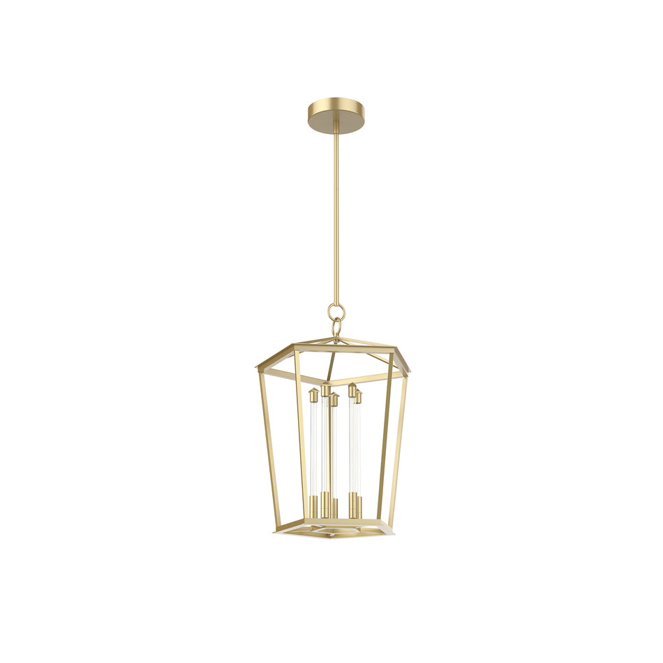 Delphine 22-in Natural Brass LED Pendant