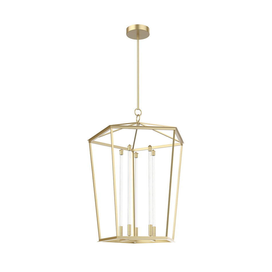 Delphine 29-in Natural Brass LED Pendant