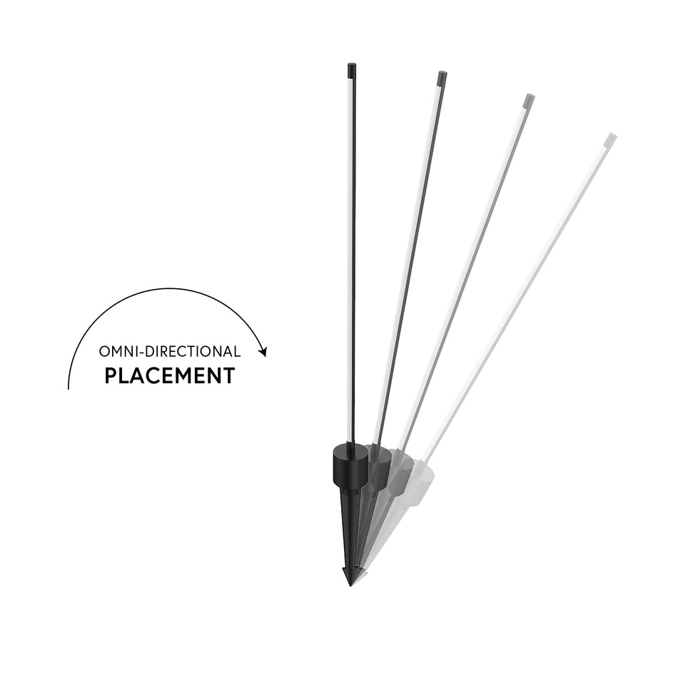 Dorian Black LED Exterior Low Voltage Landscape