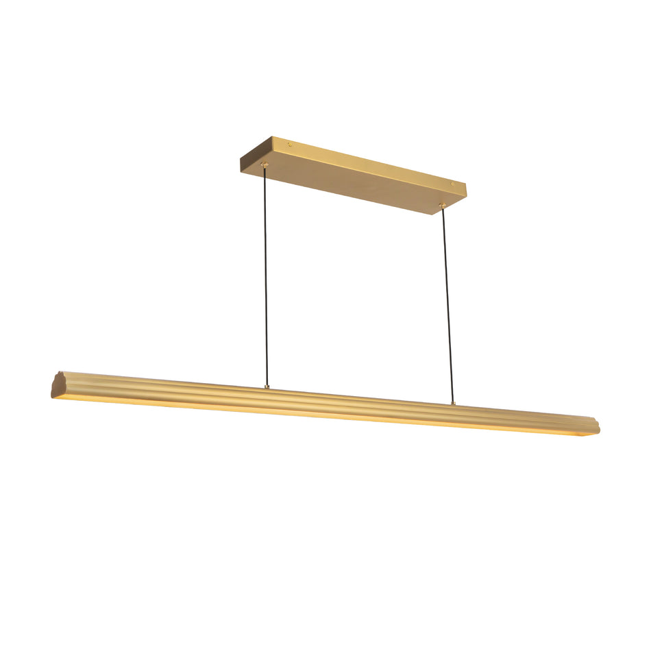 Dottie 4-ft Gold dimmable LED Linear Pendant