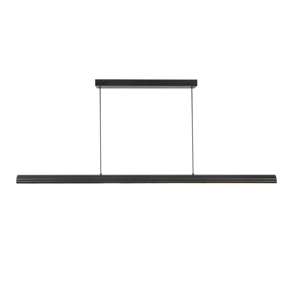 Dottie 4-ft Black dimmable LED Linear Pendant