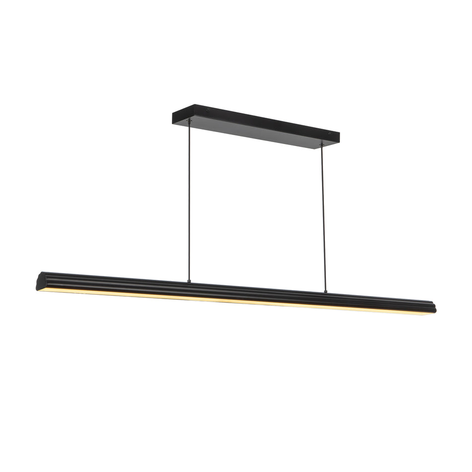 Dottie 4-ft Black dimmable LED Linear Pendant