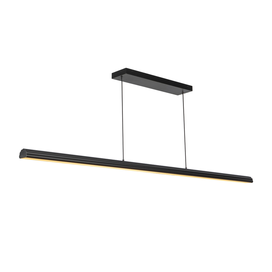 Dottie 5-ft Black dimmable LED Linear Pendant