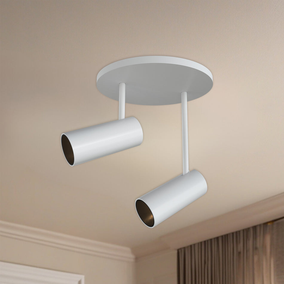 Downey 3-in White LED Semi Flush Mount