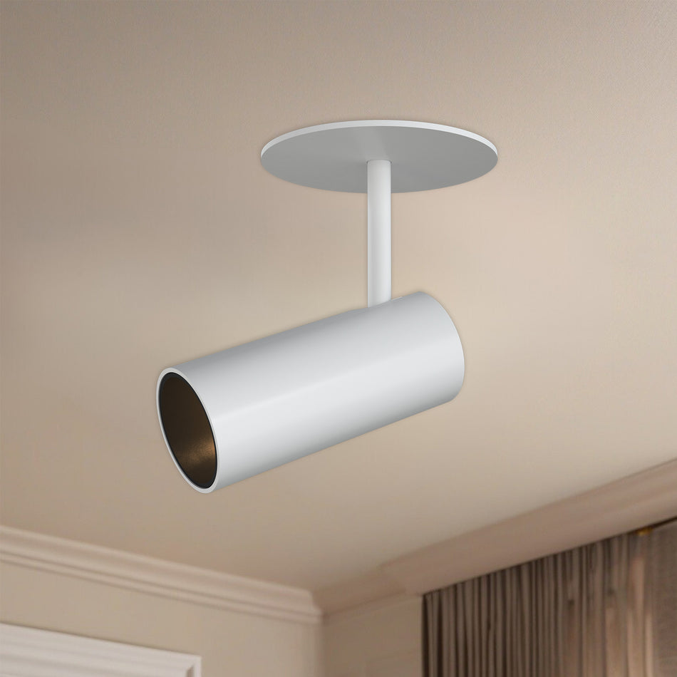 Downey 2-in White LED Semi Flush Mount by KUZCO