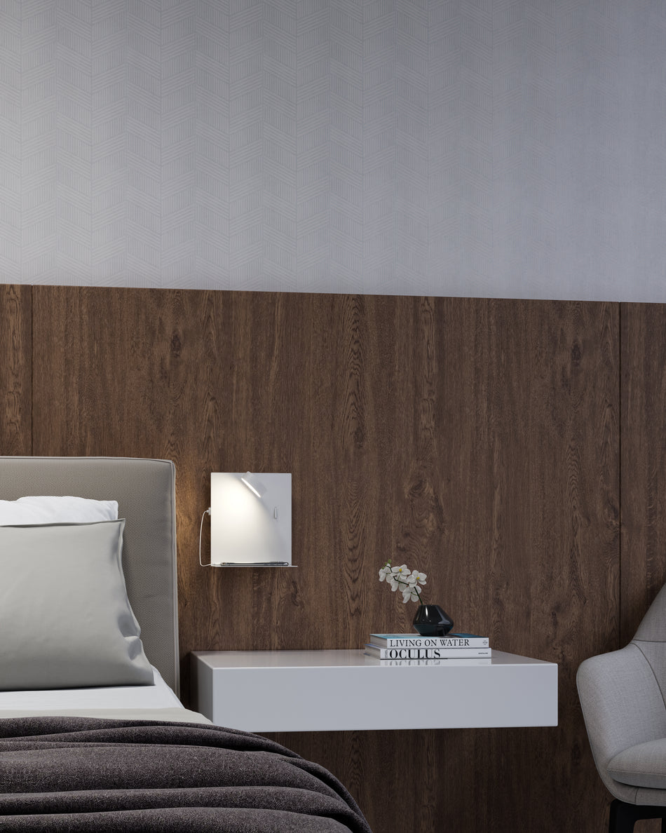 Dresden 7-in White LED Wall Sconce by KUZCO
