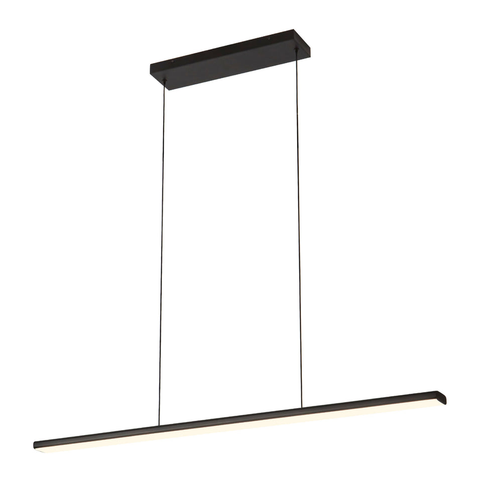 Drift 45-in Black dimmable LED Linear Pendant